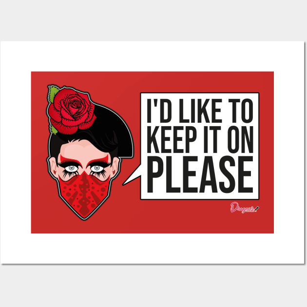 Valentina Face Mask from Drag Race Wall Art by dragover
